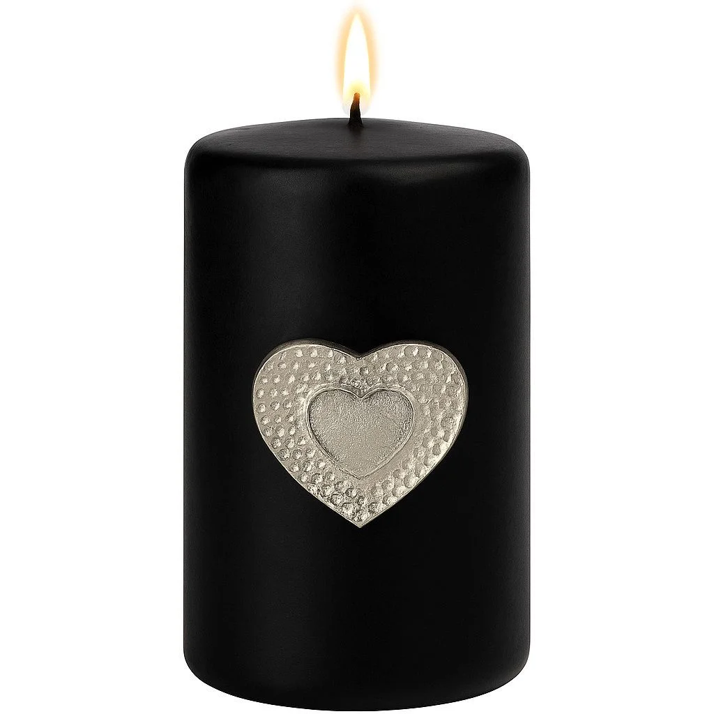 Kerzenpin „Caloge A“ – 6 cm, Silber, Handgefertigt